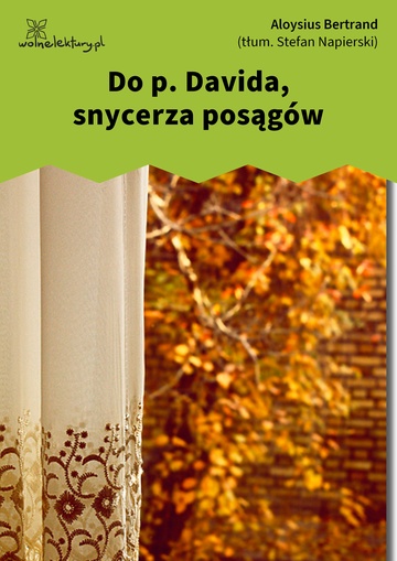 Do p. Davida, snycerza posągów