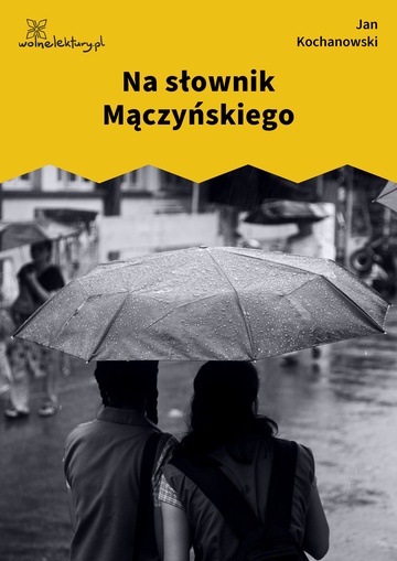 Na słownik Mączyńskiego