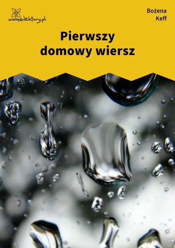 Bożena Keff, Nie jest gotowy, Nie jest gotowy, Pierwszy domowy wiersz