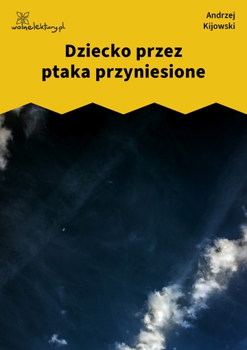 Dziecko przez ptaka przyniesione