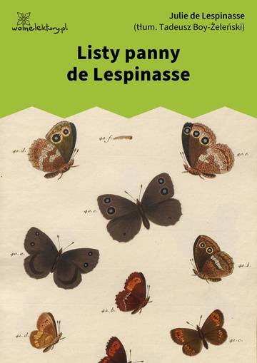 Listy panny de Lespinasse