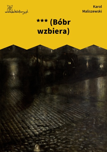 Karol Maliszewski, Zdania na wypadek, II. Liryka lokalna , *** (Bóbr wzbiera)